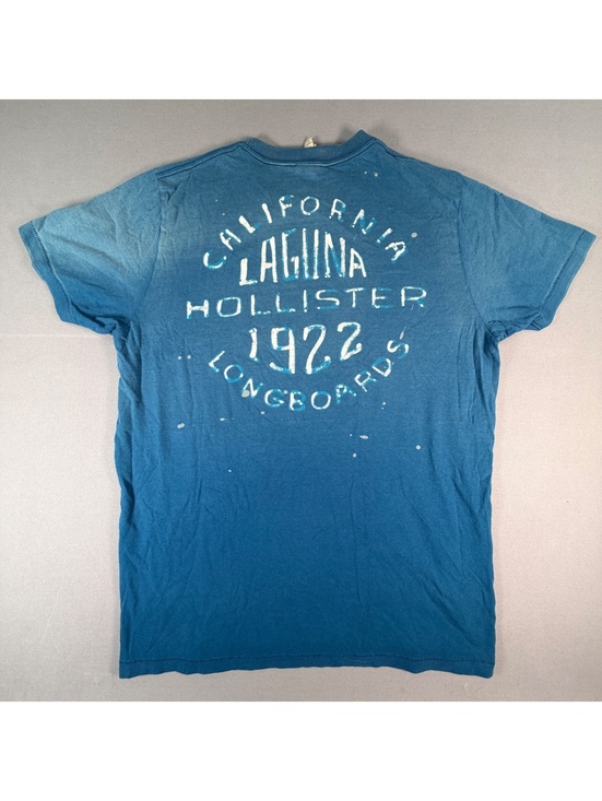 Hollister Other - Hollister California T Shirt Mens XL Blue HCO Seagull Logo Paint Splatter Tee